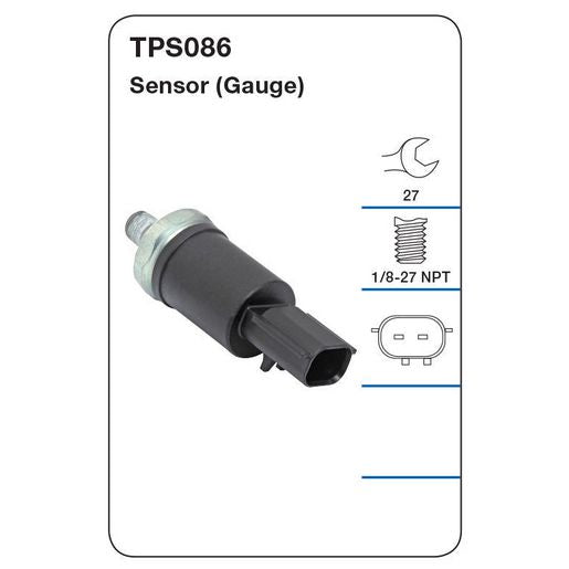 Tridon Oil Pressure Sensor (Gauge) - TPS086