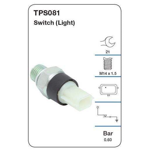 Tridon Oil Pressure Switch (Light) - TPS081