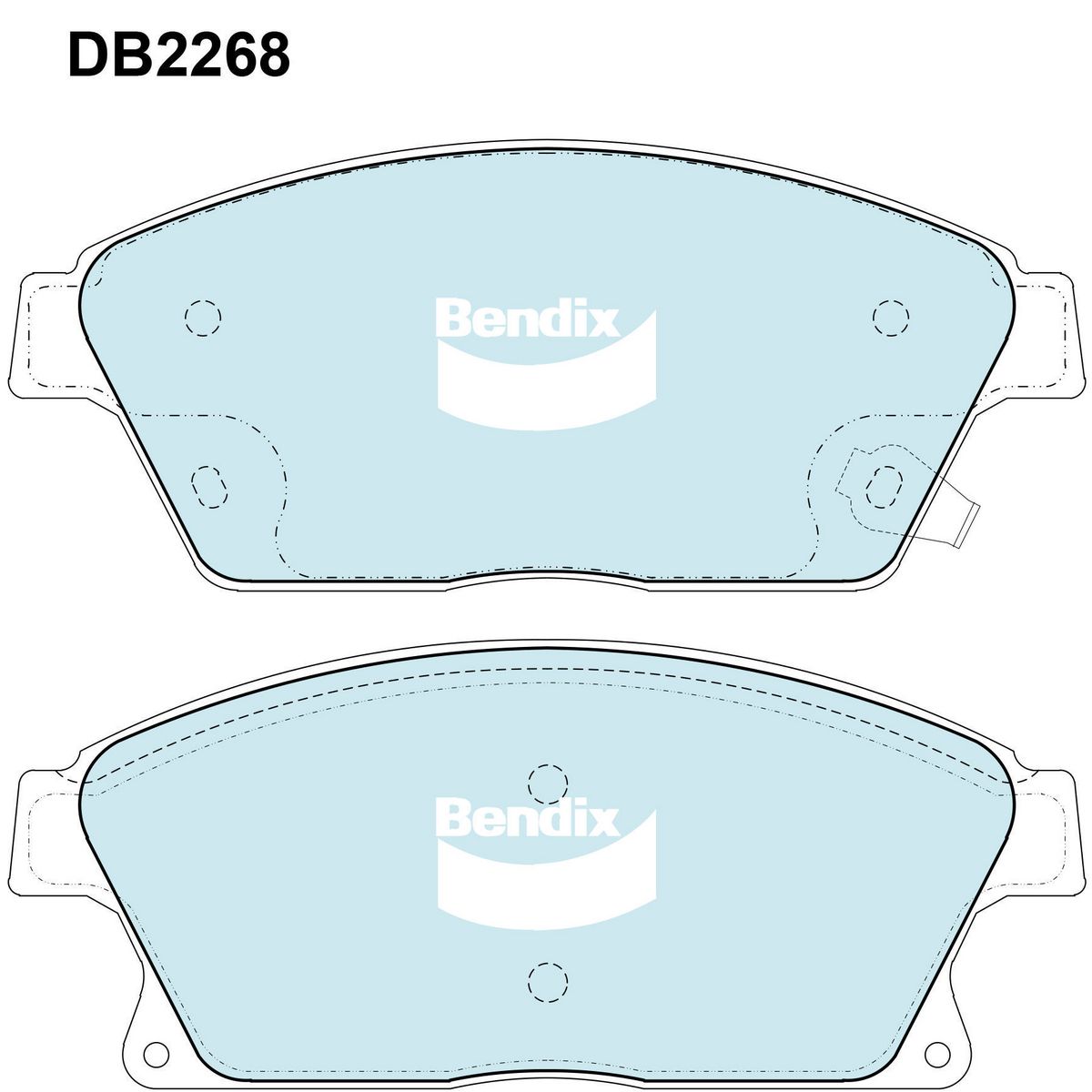 Bendix Brake Pads Set General CT - DB2268GCT
