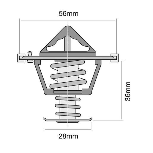 Tridon Thermostat - 82 Degrees C - TT1728-180