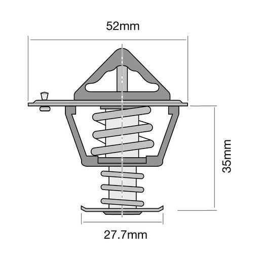 Tridon High Flow Thermostat 52Mm - 89 Degrees C - TT2042-192