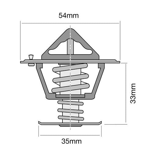 Tridon Thermostat 54Mm - 82 Degrees C - TT272-180