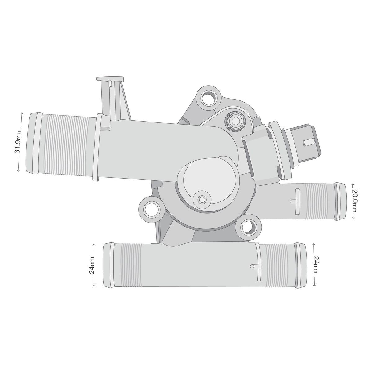 Tridon Thermostat Includes Housing - 89 Degrees C - TT515-192