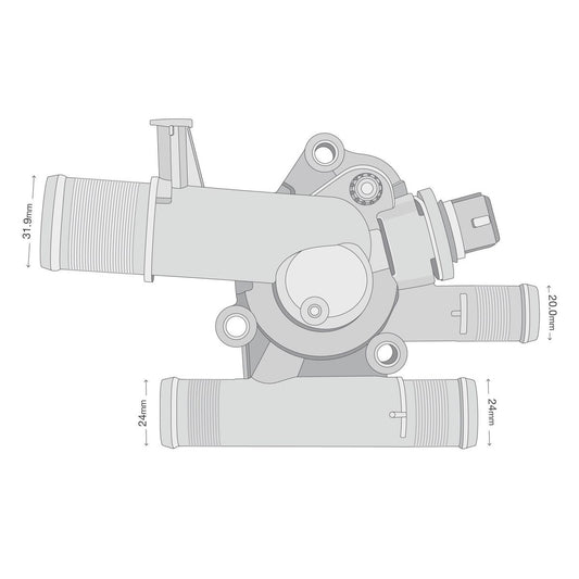 Tridon Thermostat Includes Housing - 89 Degrees C - TT515-192