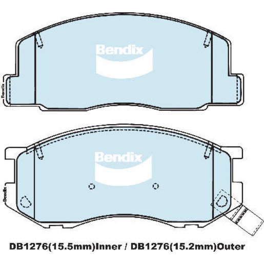 Bendix Brake Pads Set - 4WD/SUV - DB1276-4WD