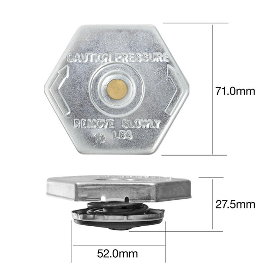 Tridon Radiator Cap 4 Psi - 30 Kpa Metal Bayonet - CP0430