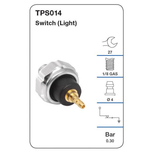 Tridon Oil Pressure Sender Tps014 - TPS014