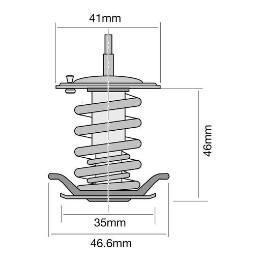 Tridon Thermostat Insert 41Mm - 82 Degrees C - TT479-180P