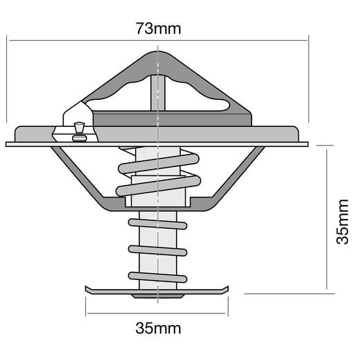 Tridon High Flow Thermostat 73Mm - 82 Degrees C - TT331-180