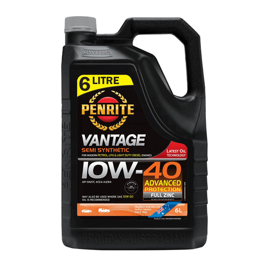 Penrite Vantage Semi Synthetic 10W-40 Engine Oil 6L - VANSEMI10W40006