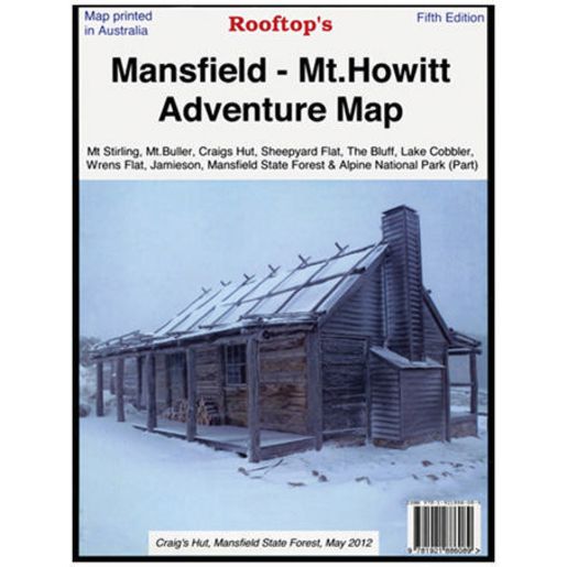 Mansfield - Mt Howitt Adventure Map - 9781921886089