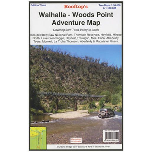 Walhalla - Woods Point Map - 9781921886102