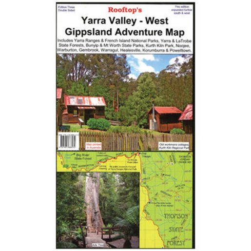 Yarra Valley - West Gippsland Map - 9781921886072
