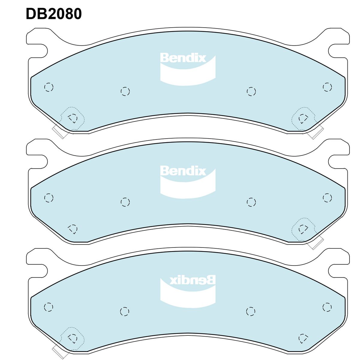 Bendix Brake Pads Set - Heavy Duty - DB2080HD