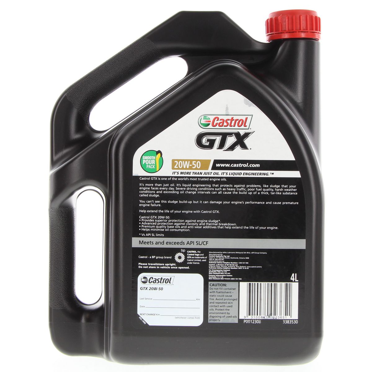 Castrol GTX 20W-50 Engine Oil 4L - 3383530