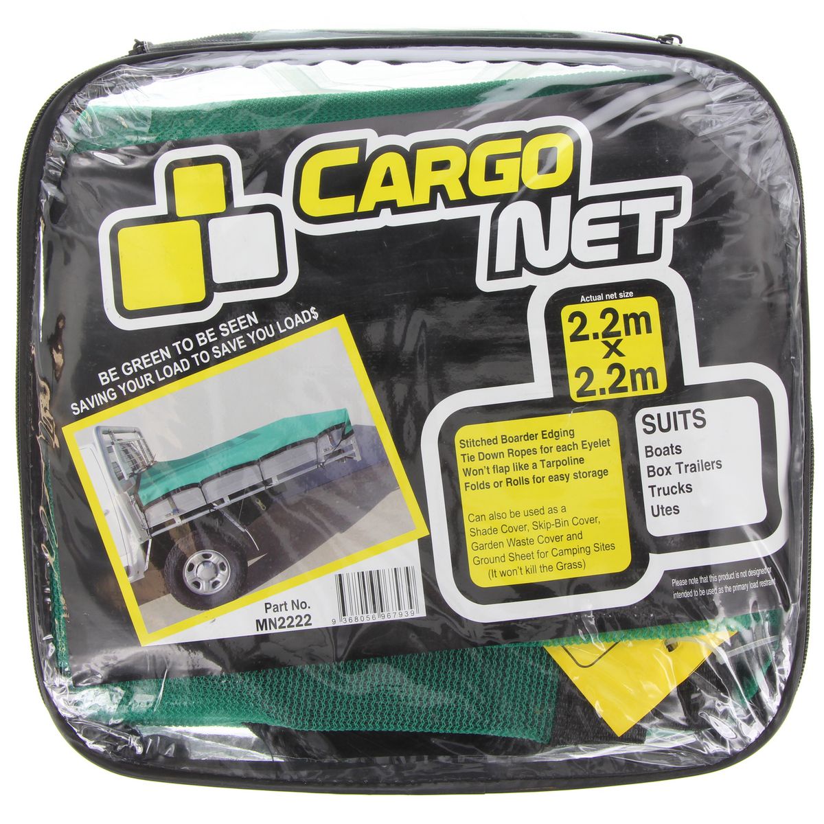 Coveral Mesh Net 2.2X2.2 M Green - MN2222