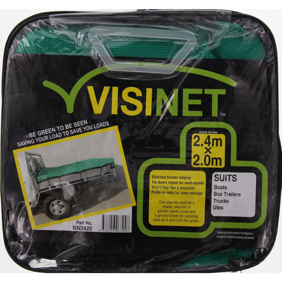 Coveral Mesh Net 2.4X2.0 M Green - MN2420