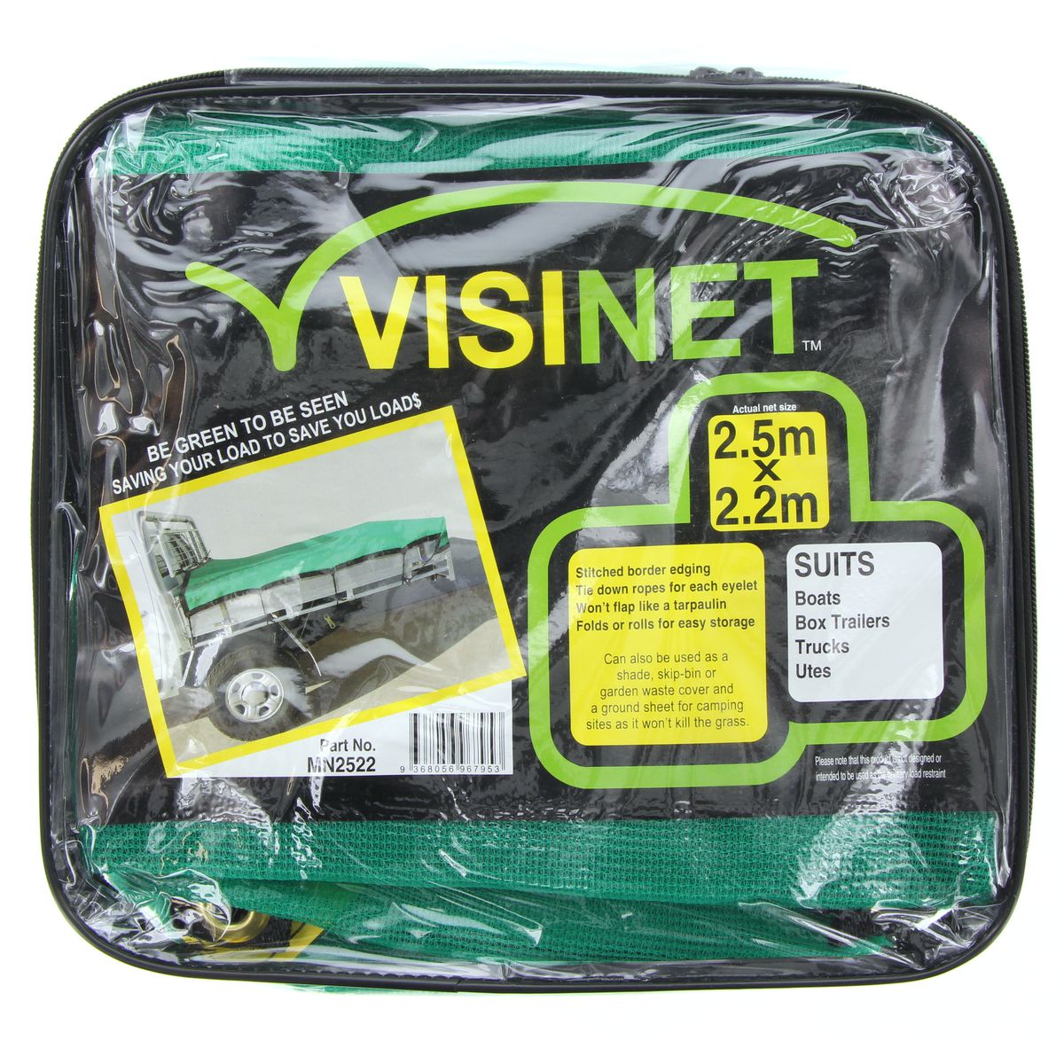 Coveral Mesh Net 2.5X2.2 M Green - MN2522