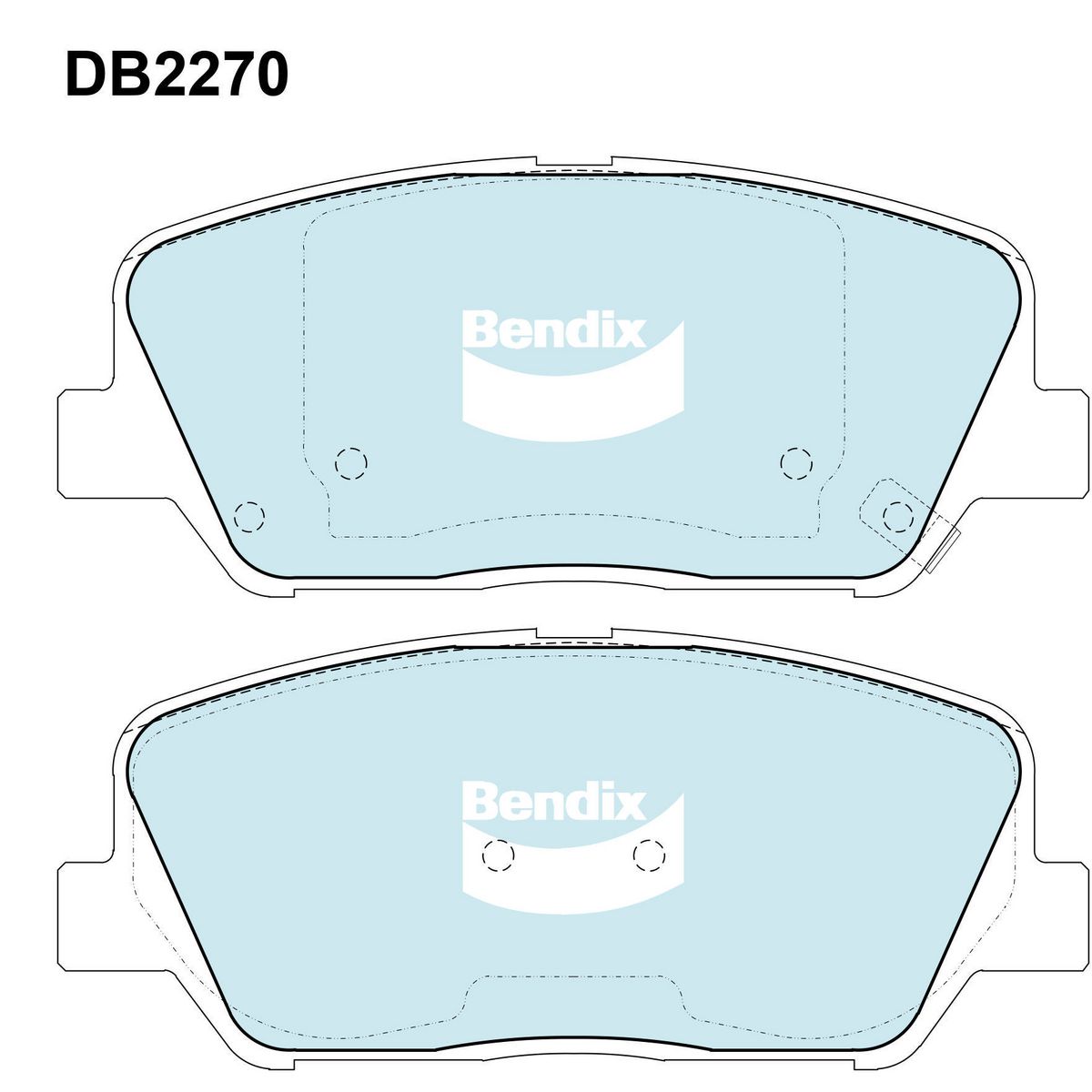 Bendix Brake Pads Set General CT - DB2270GCT