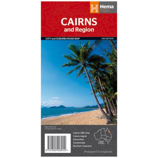 Cairns And Region Map 14th Edition - 9781865008912