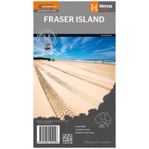 Fraser Island Map 9th Edition - 9781925195156