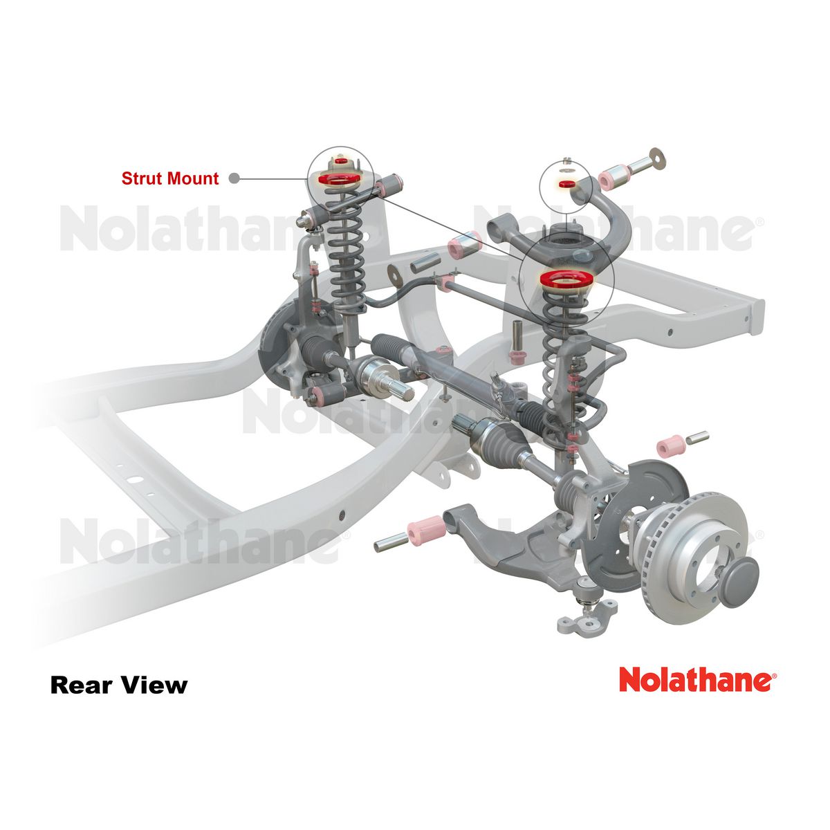 Nolathane Front Strut Mount Bushing Kit - 44033