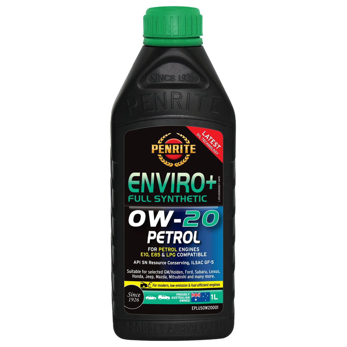 Penrite Enviro+ 0W-20 Engine Oil 1L - EPLUS0W20001