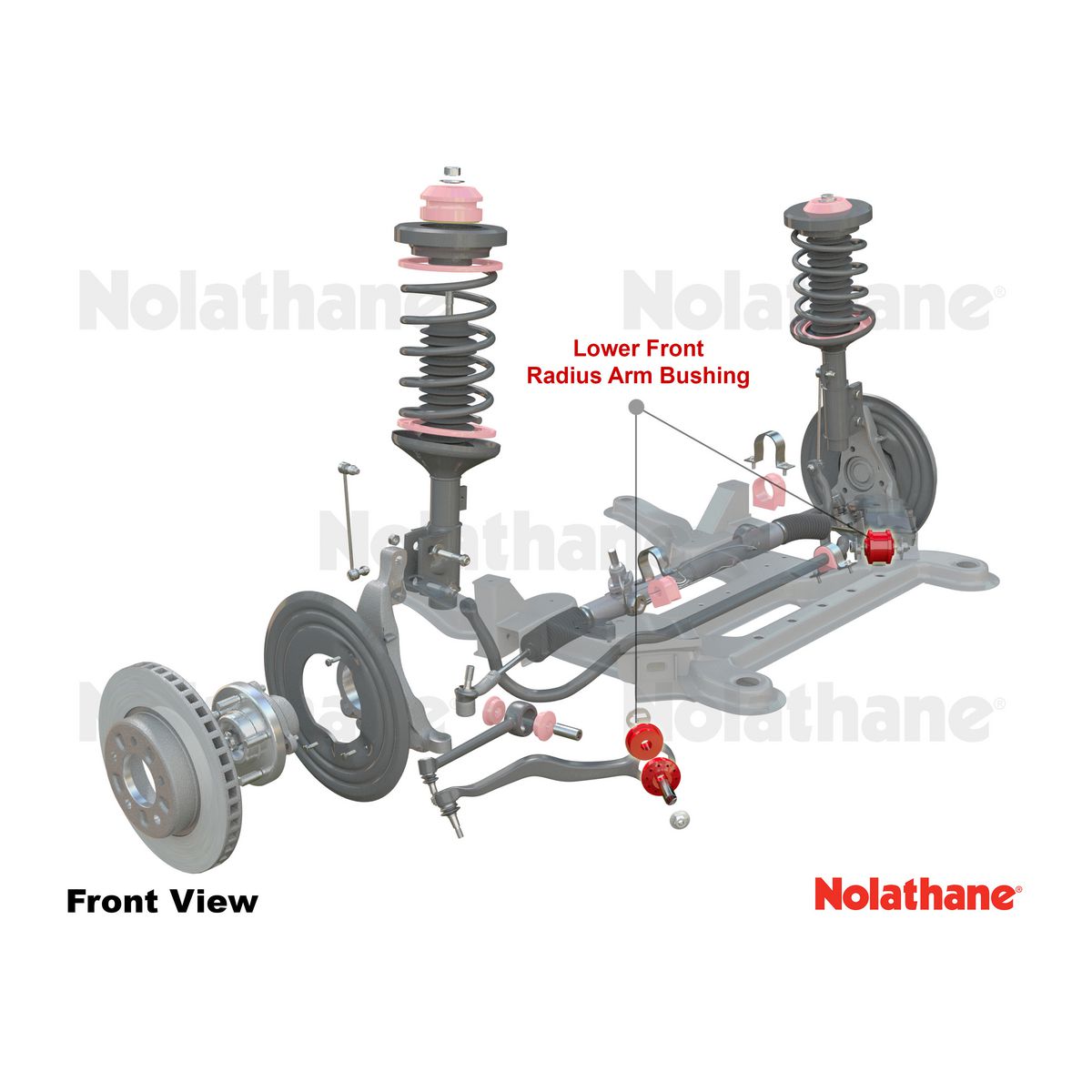 Nolathane Front Strut Rod To Chassis Bushing Kit - 48191
