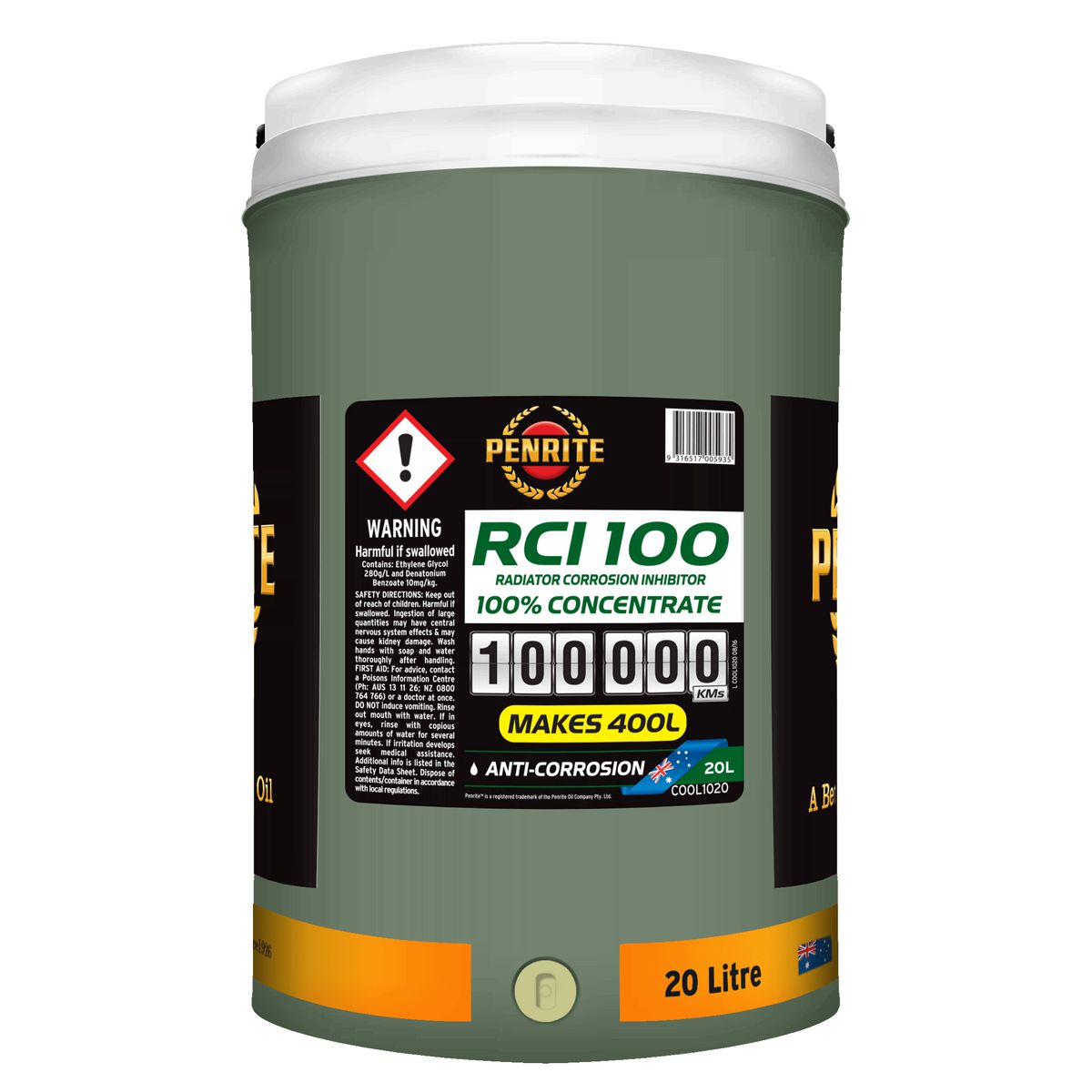 Penrite Radiator Corrosion Inhibitor Concentrate 20L - COOL1020