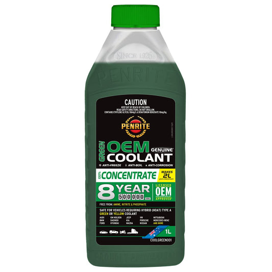 Penrite 7 Year 450,000km Green Coolant Concentrate 1L - COOLGREEN001