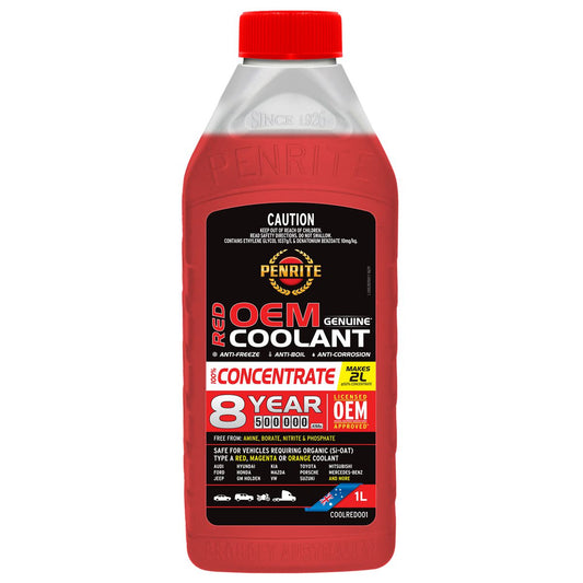 Penrite 8 Year 500,000km Red Coolant Concentrate 1L - COOLRED001