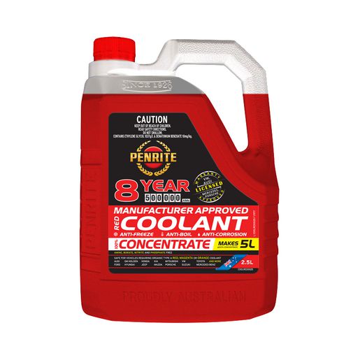 Penrite 8 Year 500,000km Red Coolant Concentrate 2.5L - COOLRED0025