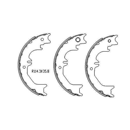 RDA Brake Shoe Set - R1745