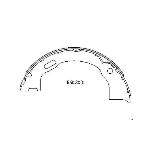 RDA Brake Shoe Set - R1774