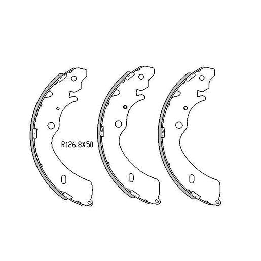RDA Brake Shoe Set Rear - R2000