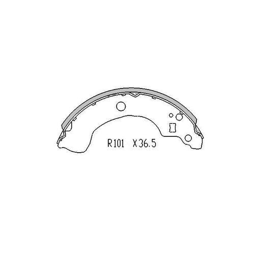 RDA Brake Shoe Set Rear - R2003