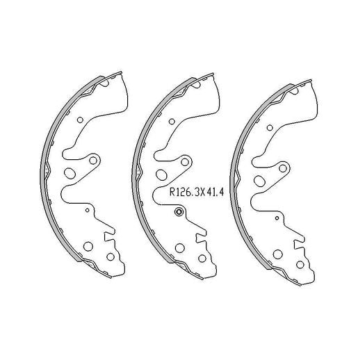 RDA Brake Shoe Set Rear - R2014