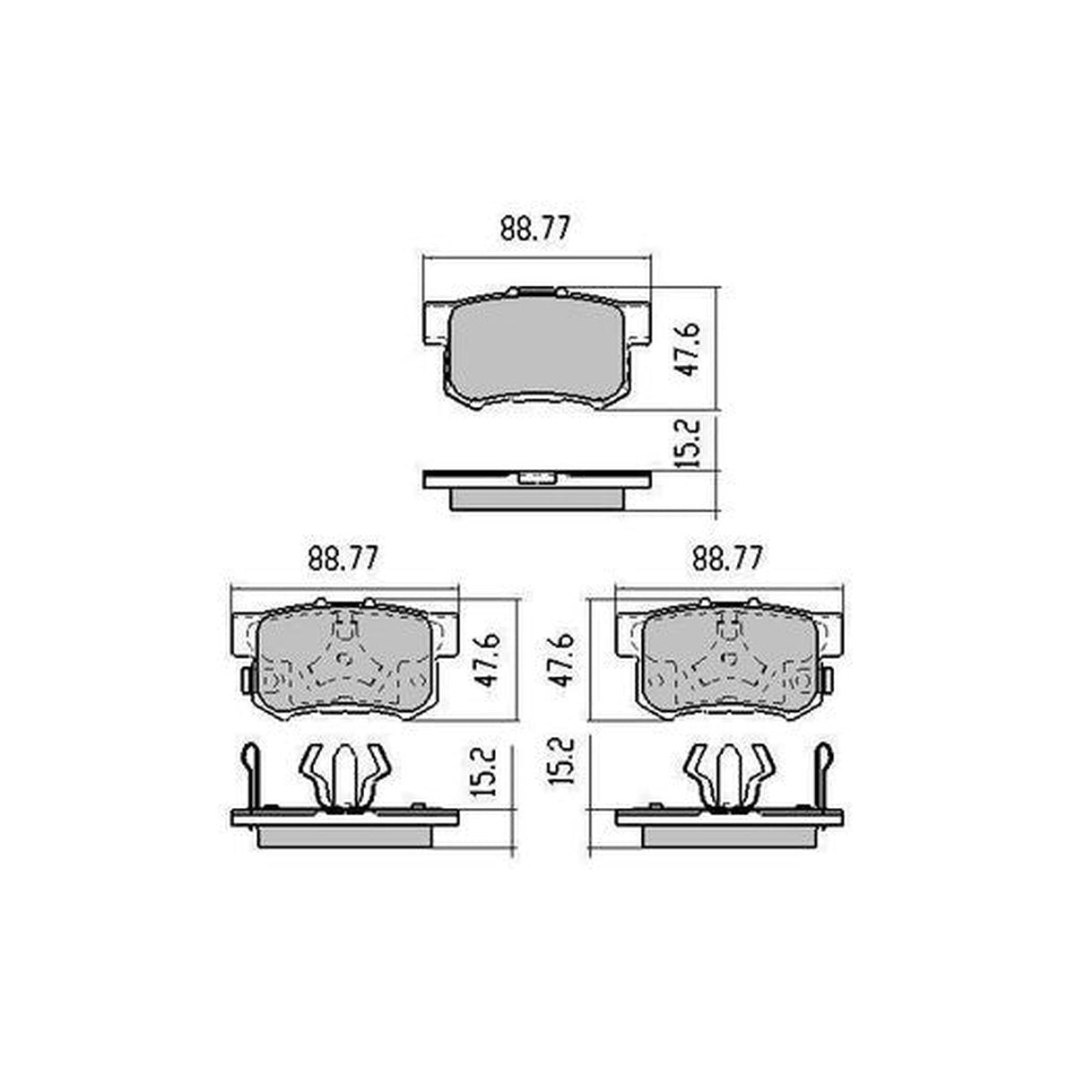 RDA GP Max Brake Pad Set Rear - RDB1728