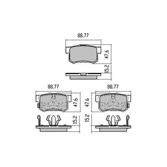 RDA GP Max Brake Pad Set Rear - RDB1728