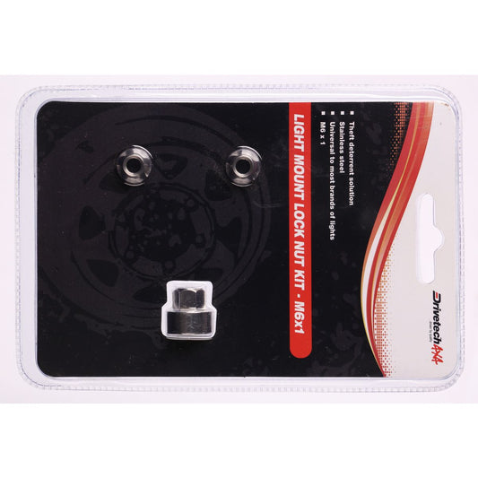 Drivetech 4X4 Light Bar Lock Nut Kit - DT-LBLNM6