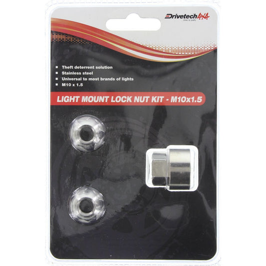 Drivetech 4X4 Light Bar Lock Nut Kit - DT-LBLNM10