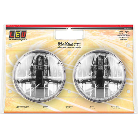 LED Autolamps 7inch LED HeadlightPack Of 2 - HL175