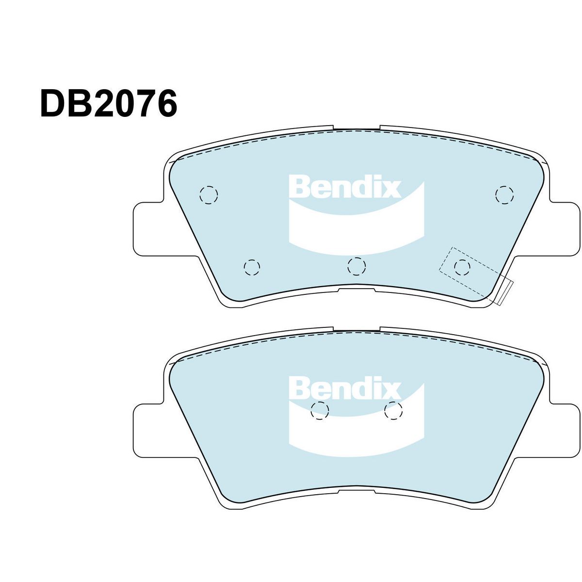 Bendix Brake Pads Set - General CT - DB2076GCT