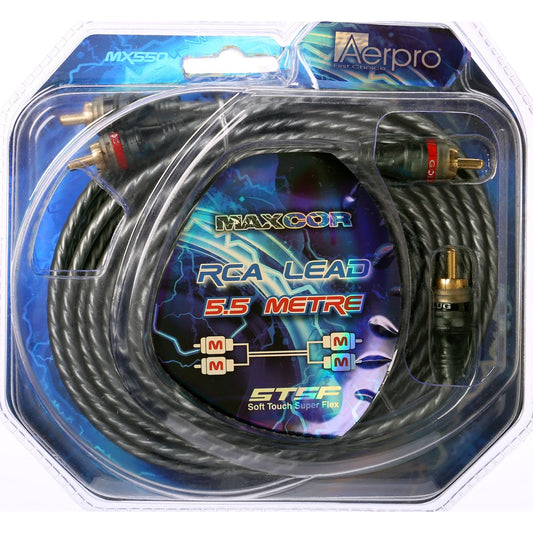 Aerpro Maxcor 2m-2m RCA Lead 5.5m - MX550