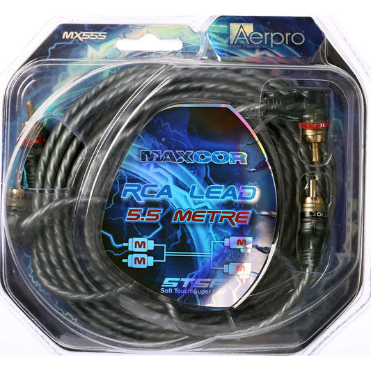 Aerpro 5M 2M/2M Right Angled RCA Lead - MX555