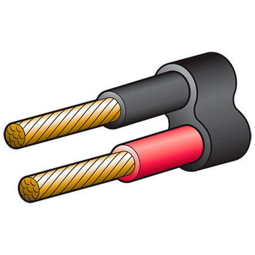 Narva 6mm Twin Core Automotive Cable Red/Black With Black Sheath 10M - 5826-10TW