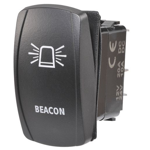 Narva Sealed Rocker Switch Off/On SPDT 12V/24V Blue LED Illuminated Backup Lights Symbol - 63230BL