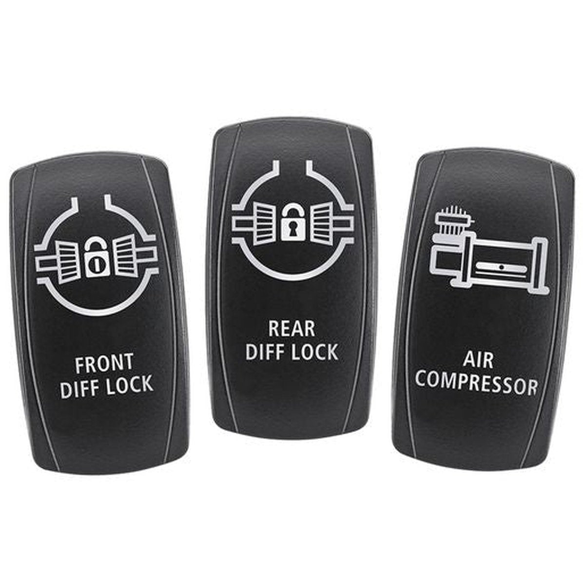 Narva Switch Face 3 Pack - 63266BL