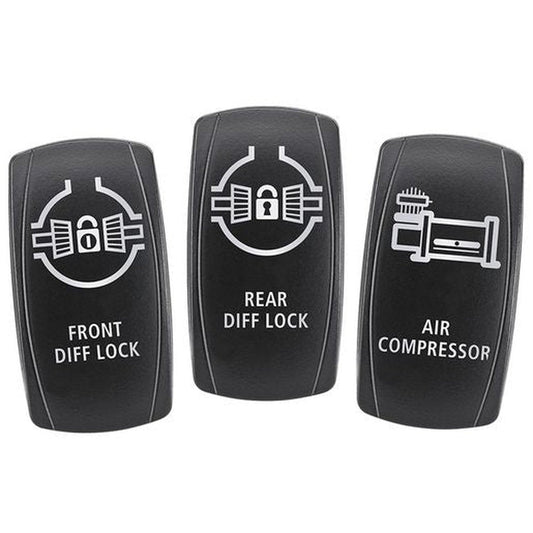 Narva Switch Face 3 Pack - 63266BL