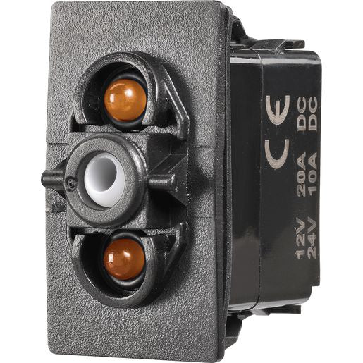 Narva Sealed Rocker Switch Off/On SPDT 12V/24V Blue LED - 63245BL